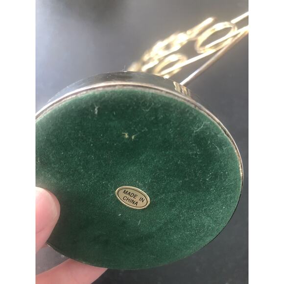 Vintage Self Standing Christmas Tree Photo Card Holder Advent Metal - Picture 3 of 5